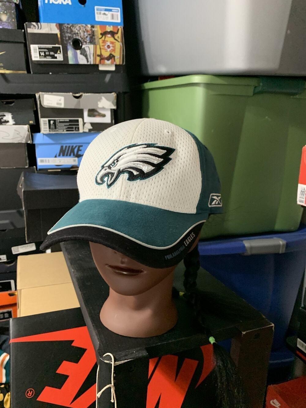 Philadelphia Eagles Hat Cap Hook&loop Green Reebok NFL Equipment